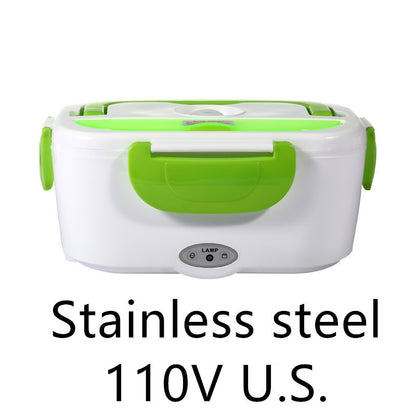Electric Heated Lunch Box | Portable Stainless Steel Food Warmer for Car, Office, and School | 12V & Dual-Use Options