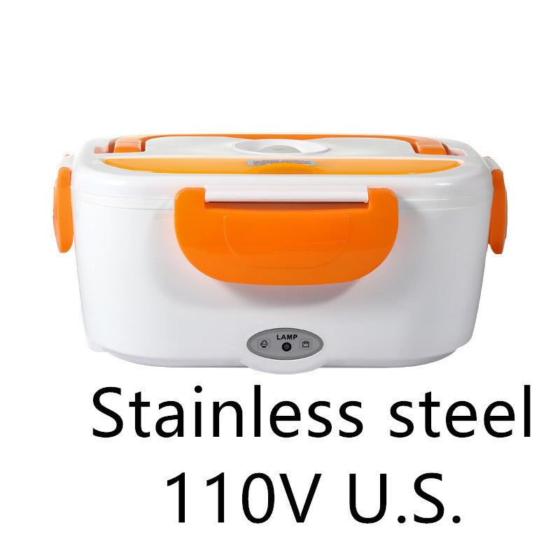 Electric Heated Lunch Box | Portable Stainless Steel Food Warmer for Car, Office, and School | 12V & Dual-Use Options