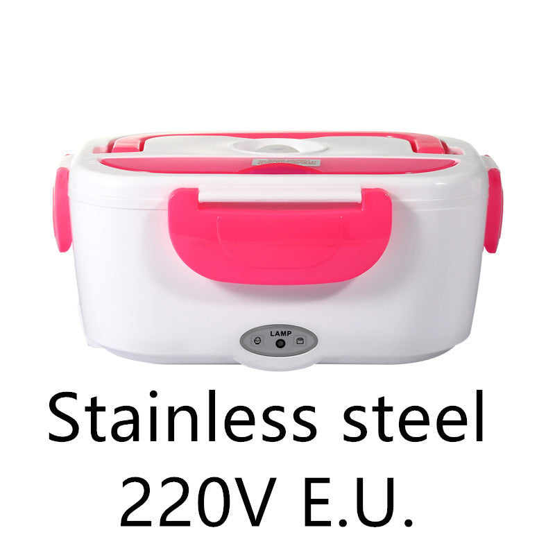 Electric Heated Lunch Box | Portable Stainless Steel Food Warmer for Car, Office, and School | 12V & Dual-Use Options