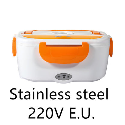 Electric Heated Lunch Box | Portable Stainless Steel Food Warmer for Car, Office, and School | 12V & Dual-Use Options