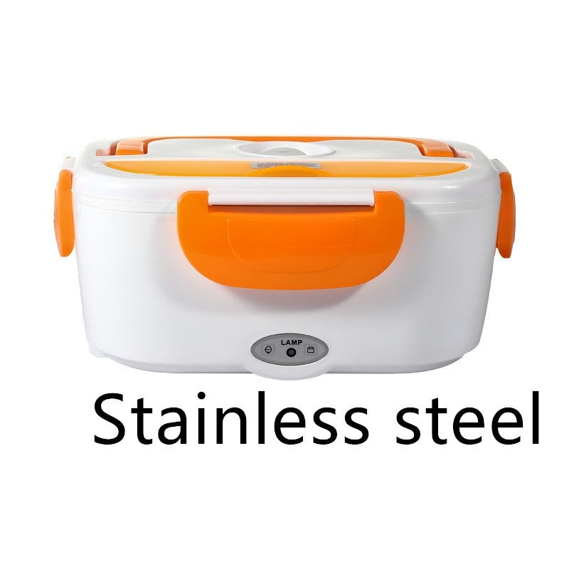 Electric Heated Lunch Box | Portable Stainless Steel Food Warmer for Car, Office, and School | 12V & Dual-Use Options