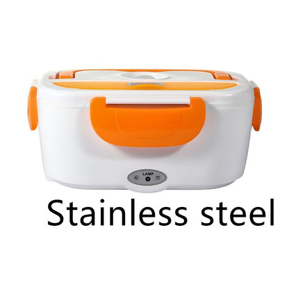 Electric Heated Lunch Box | Portable Stainless Steel Food Warmer for Car, Office, and School | 12V & Dual-Use Options
