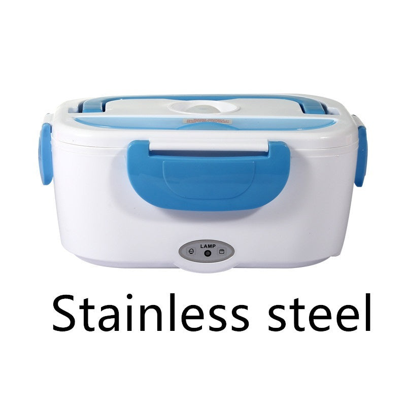 Electric Heated Lunch Box | Portable Stainless Steel Food Warmer for Car, Office, and School | 12V & Dual-Use Options