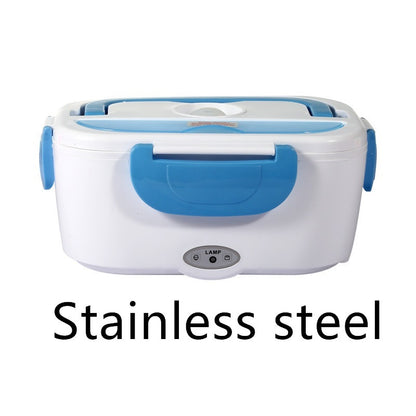 Electric Heated Lunch Box | Portable Stainless Steel Food Warmer for Car, Office, and School | 12V & Dual-Use Options