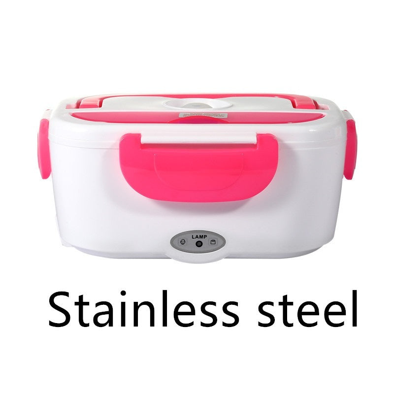 Electric Heated Lunch Box | Portable Stainless Steel Food Warmer for Car, Office, and School | 12V & Dual-Use Options