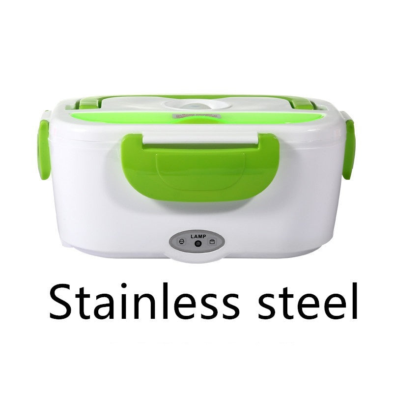 Electric Heated Lunch Box | Portable Stainless Steel Food Warmer for Car, Office, and School | 12V & Dual-Use Options