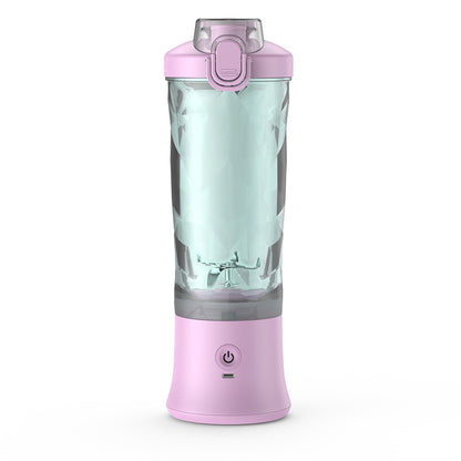 Portable USB Blender for Shakes and Smoothies | 6-Blade Personal Juicer Bottle | Rechargeable Mini Blender Cup